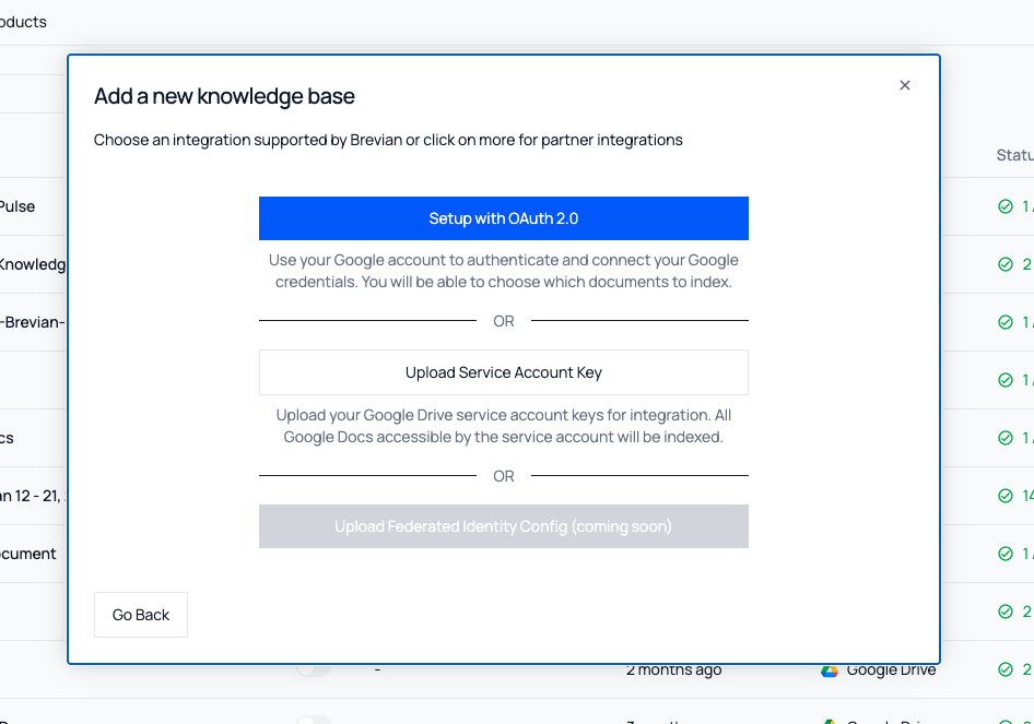 Integrate Google Drive