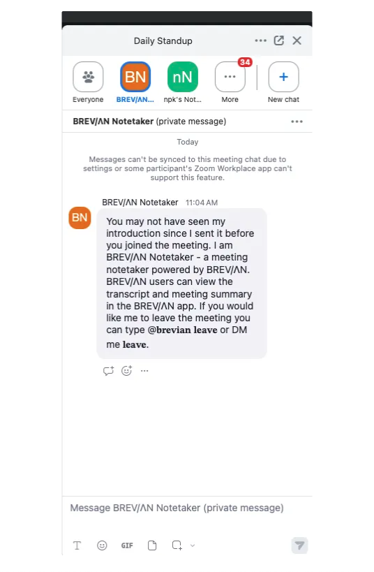 Remove meeting agent